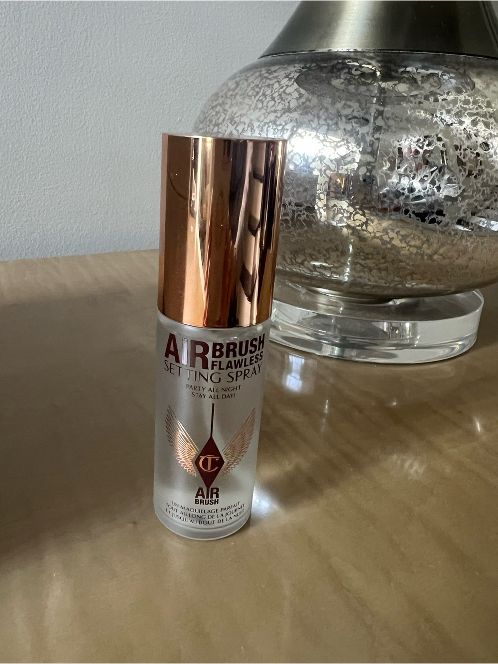 NEW Charlotte Tilbury Airbrush Flawless Setting Spray — Stay all day. NO BOX